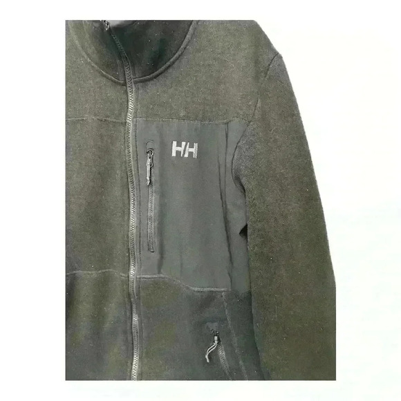 HELLY HANSEN Vintage Knit Jacket Black Men’s size Medium - Picture 2 of 6